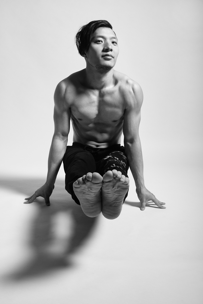 Qiring Tian, Artist und Stuntman - fotografiert von Christiane Knoche, Fotograf Leipzig